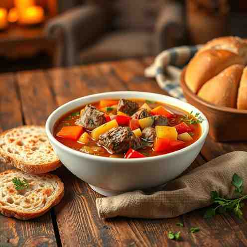 Hearty Kazakh Lamb & Vegetable Soup Recipes with Meat
